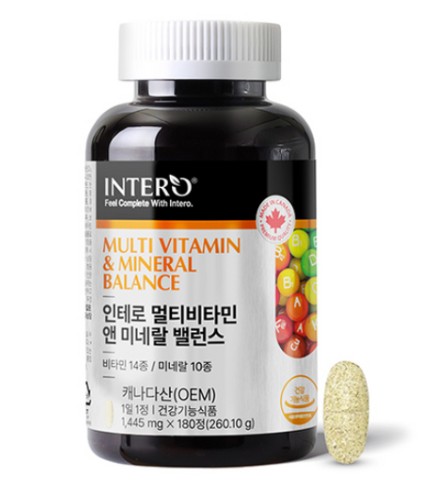 인테로 멀티비타민 앤 미네랄 밸런스