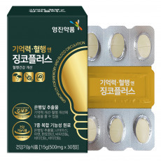 기억력ㆍ혈행엔 징코플러스